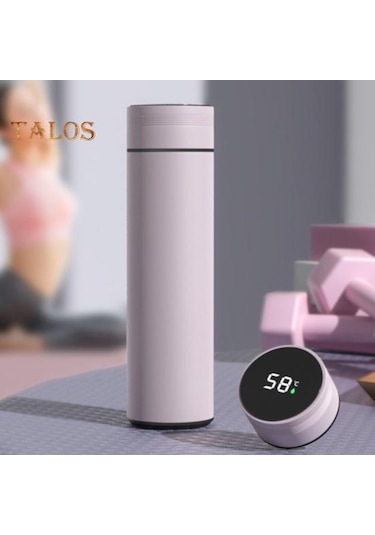 Mor 1 Takım Yalıtımlı Şişe Büyük Kapasiteli Vakum Yalıtım Taşıması Kolay Kullanışlı Ofis Çay Yapımı Akıllı Termos Bardak Aksesuarları