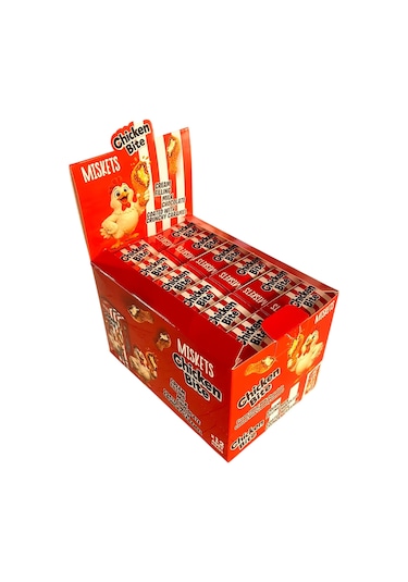 Miskets Chicken Bite Beyaz Çikolatalı Bisküvi 50 Gr 12 Adet