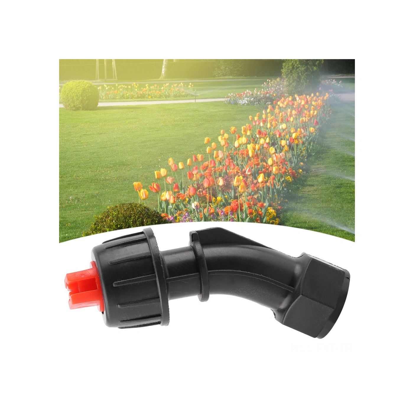 Hangfox Zirai Elektrikli Sprey Makinesi İçin Plastik Fan Şeklinde Buharlaşan Başlık, Bahçe Ve Tarım Sulama İçin İç Threadli Dayanıklı Uç