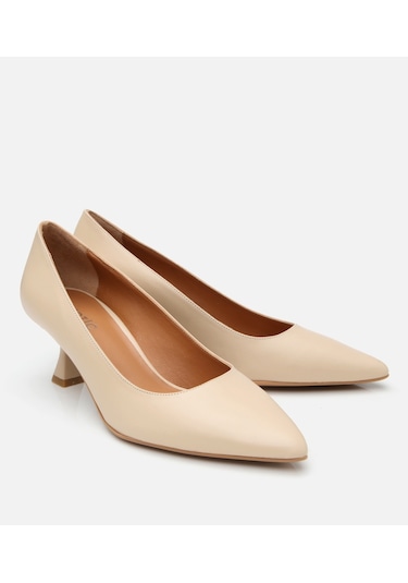 Hotiç Kadın Deri Bej Esnek Tabanlı Stiletto 01ayh304150a310 Bej-beıge Bej
