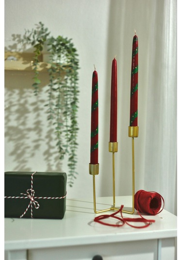 El Yapımı Yeni Yıl Şamdan Mumları 2'li