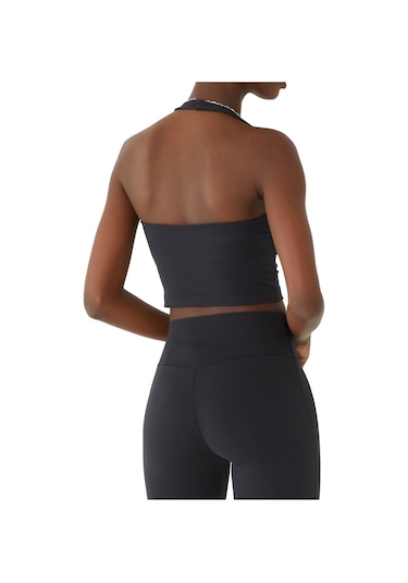 L Couture Halter Yaka Kadın Spor Sütyeni Siyah