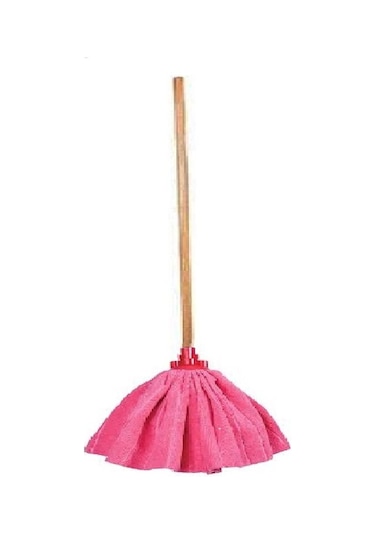 Suff Medium Mikrofiber Havlu Paspas Mop Ucu Ve Ahşap Sapı Takım