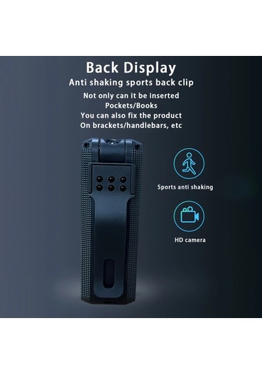 Dashanshop 1080p Mini Güvenlik Kamerası Gece Görüşü Hareket Algılama Mikrofonlu Şarj Edilebilir Aksiyon Kamera