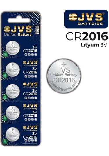 Jvs Cr2016 Düğme Pil 5li