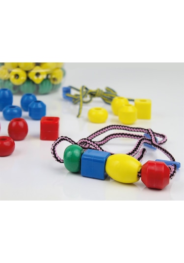 Plastik İpe Boncuk Dizme