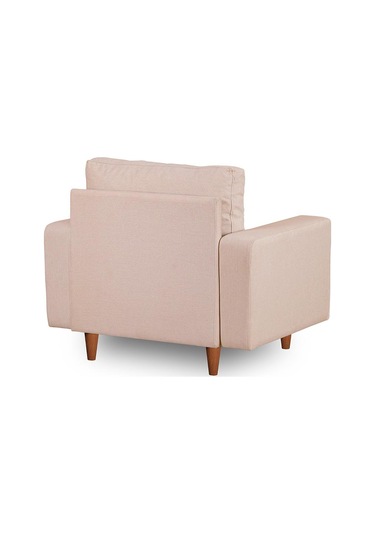 Lungo Modüler Berjer - Krem Keten Krem