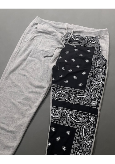 Premium Patchwork Unisex Eşofman Altı 001