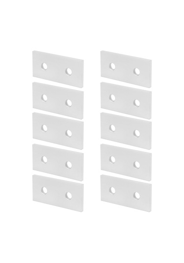 Yifomall Alüminyum Profil Bağlantı Plakası - 2 Delikli, Dayanıklı Ve Esnek Yapı İçin 10 Adet