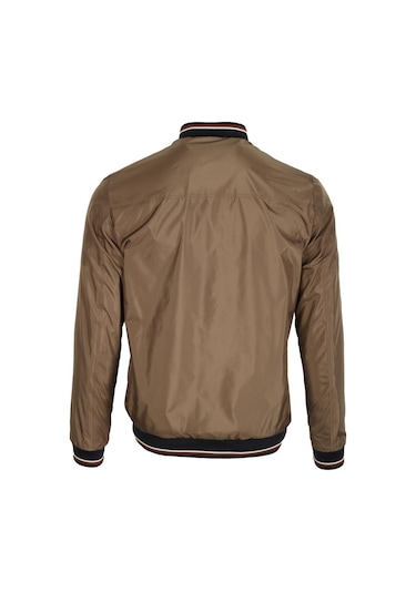 Ncs Jeans Erkek Vizon Ribanalı Slim Fit Bomber Ceket Baharlık Ve Mevsimlik Jeans 4986-Vizon