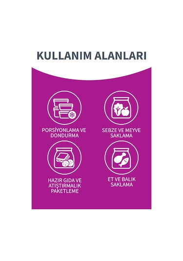 Buzdolabı Poşeti 70 Li Küçük Boy 20 X 30 Cm 6 Paket