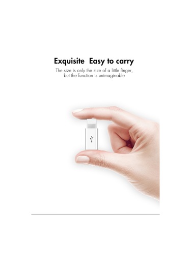 Otg Micro Usb To Iphone Lightining Çevirici Dönüştürücü Adaptör