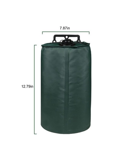 Ebitda Pvc Çadır Ağırlık Çantası - 10l, Yeşil/siyah Renkli Siyah Siyah