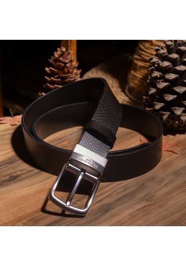 Pierre Cardin Çift Yönlü Deri Erkek Kemer En 4 Cm Pc4099 Siyah