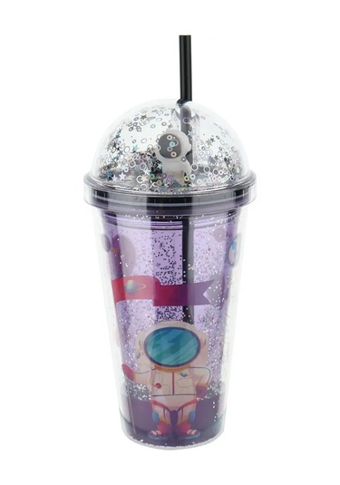 Miland Soğuk İçecekler İçin Kapağı Ve Pipeti Olan Plastik Bardak 169656466 Siyah