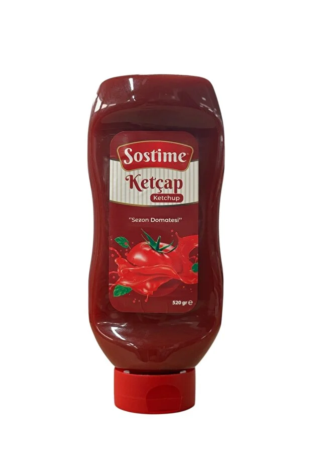 Sostime Ketçap 520g Düşük Şekerli
