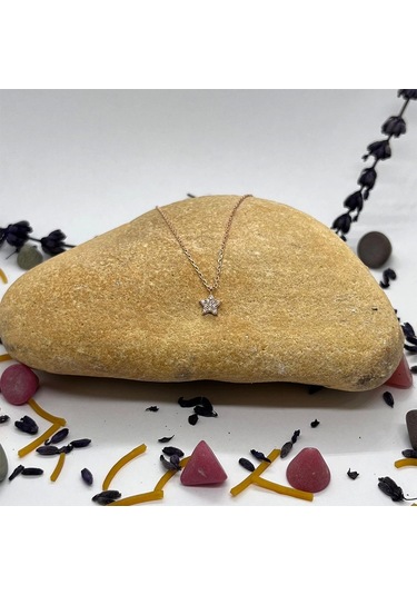 925 Ayar Gümüş Yıldız Kolye Gümüş