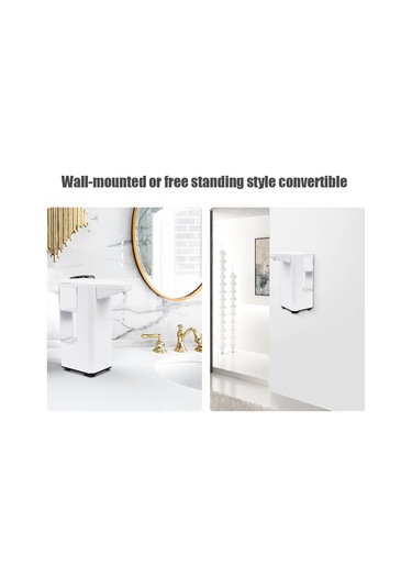 Leezsing 500ml Sprey Tipi Sabunluk Otomatik Sabunluk İki Seviyeli Ayarlama Ipx4 Su Geçirmez Kızılötesi Sensörlü Sabunluklar Pil İle Çalışır