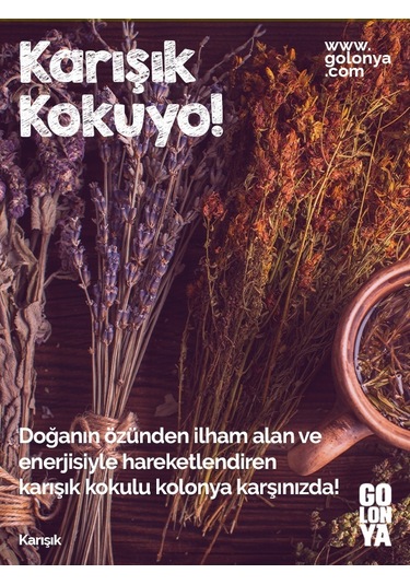 Golonya Karışım Kokulu Sprey Başlıklı Kolonya 1 L