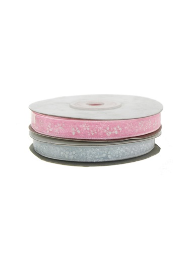 1cm x 22metre Organze Kurdela Kelebek Desenli