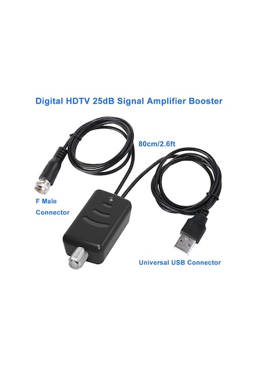 Lemestar "hdtv Sinyal Yükseltici - 25db Kablosuz Tv Anten Güçlendirici, Uzun Mesafe Net Sinyal"