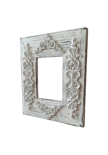 Neiwel Vintage Datca C Resim Ve Ayna Çerçevesi Beyaz