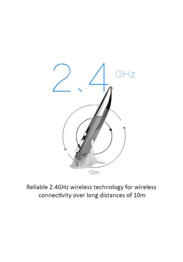 Geeksen Kablosuz Dokunmatik Kalem - 1600dpı, 10m Menzil, Pc/laptop/tablet İçin Çok Fonksiyonlu Stylus Ve Sunum Kolu 001