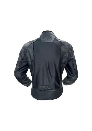 Forte GT 2002003 Black Panther Deri Yazlık Korumalı Mont Siyah