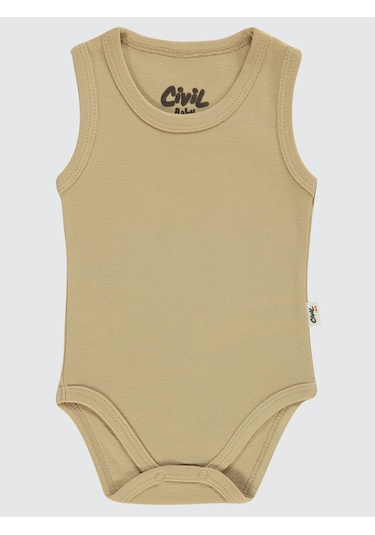 Civil Baby Bebek Çıtçıtlı Badi 0-1 Ay Sütlü Kahve Sütlü Kahve