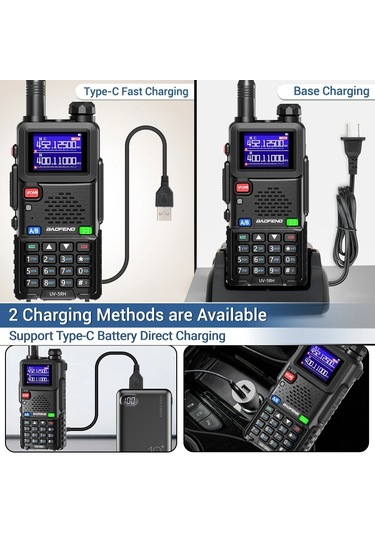 Uv 5rh 10w Hava Bantı Telsiz Uzun Menzilli Kablosuz İletişim Cihazı