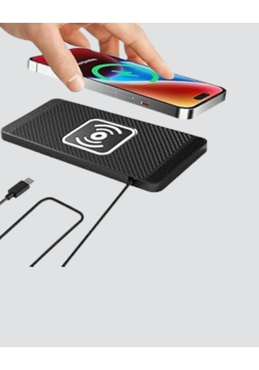 15w Manyetik Kablosuz Şarj Pedi Araç Masa Kullanımına Uygun Qi Şarj Cihazı