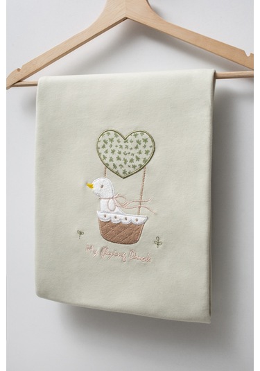 Sevimli Sepetteki Ördek Desenli 10 Parça Kutulu Yenidoğan Hastane Çıkışı Zıbın Seti Mint