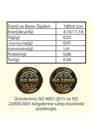 Hanzade Bitkisel Enginar Sirkesi 3 x 500 ML