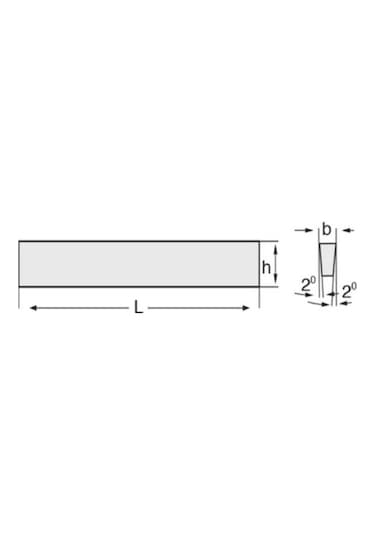 1/2"x1/8"x5" Master Trapez Kesitli Torna Kalemi H.s.s.-e Co10 Dın4964