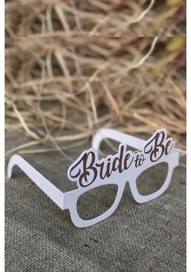 8 Adet Bride Konsepti Gözlük Rose Gold Bride To Be Yazılı Beyaz Bekarlığa Veda Partisi Gözlüğü