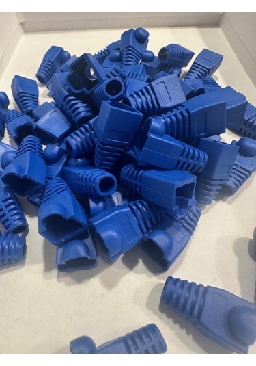 Mavi Rj45 Kılıf Mavi Cat6 Kılıf Mavi Cat5 Kılıf 100 Adet