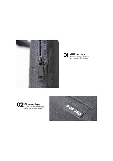 Sones Pofoko A520 Serisi 14-15,4 İnç Çok İşlevli Dizüstü Bilgisayar Çantası Ve Tekerlekli Çanta Kemeri Diğer