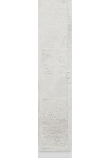 Minar Kale 210 Cm 1 Kapaklı 1b Raf Portmanto Beyaz Eskitme Beyaz