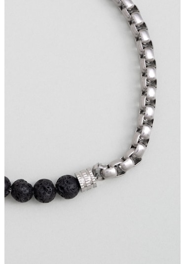 Lav Taşlı 22 Cm Çelik Erkek Bileklik