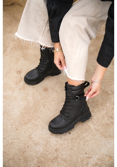 Daxtors Garantili D529 Soğuk Geçirmez Kadın Günlük Ortopedik Kışlık Bot 001