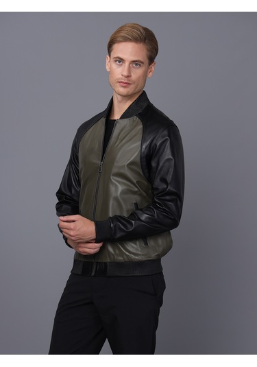 Basics&more Erkek Deri Ceket Es506 001