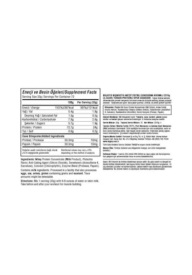 Bigjoy Sports Big Whey Classic Whey Protein Antep Fıstıklı Dondurma 72 Servis 2376gr Protein Tozu