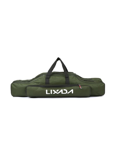 Lixada 3 Katmanlar Balıkçılık Kutup Çanta Taşınabilir Yeşil Ordu