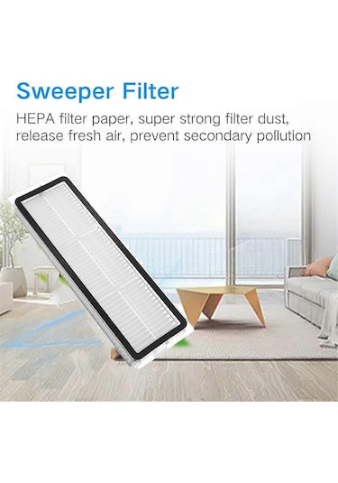 Bot D10s / D10s Pro Elektrikli Süpürge Ana Yan Fırça Hepa Filtre Paspas Bezleri Aksesuarları İçin Yedek Parçalar