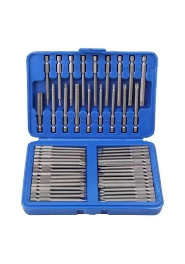 50 Parça Tornavida Ucu Seti Düz - Yıldız - Torx - Allen - Ribe