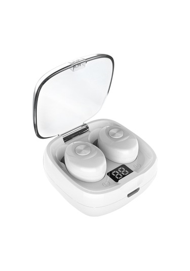 Mufunye Beyaz Xg8 Sayısal Gösterimli Şarj Kutusu İle Kablosuz Spor Kulaklıklar