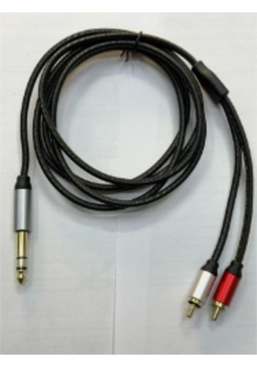 Çivi Jack Rca Kablo 6.3 Mm 2 Rca Kablo Rca Amfi Kablosu