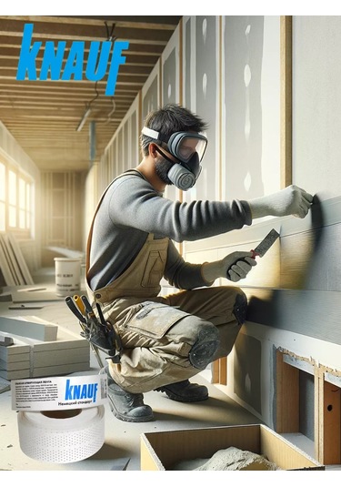 Knauf Knauf Alçıpan Dikişleri İçin Güçlendirici Kağıt Bant 75m 197453897