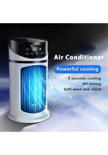 Hava Soğutucu Ev Yurt Öğrenci Masaüstü Elektrikli Fan Küçük Rüzgar Ofis Usb Soğutma Klima Fanı Shywc6 Renkli