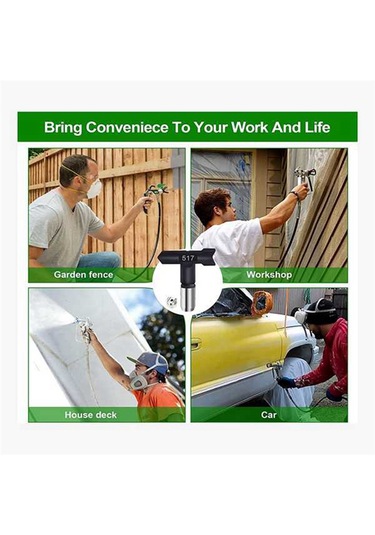 Xurunkeji 10 Adet Sprey Ucu, Havasız Boya Püskürtme Ucu Ve Filtresi, Tersinir Sprey Ucu, Havasız Püskürtme Aksesuarları İçin Boya